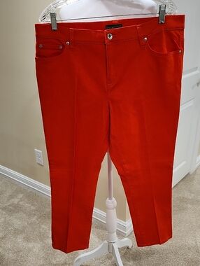Lauren Ralph Lauren Bright Orange Women's Jeans